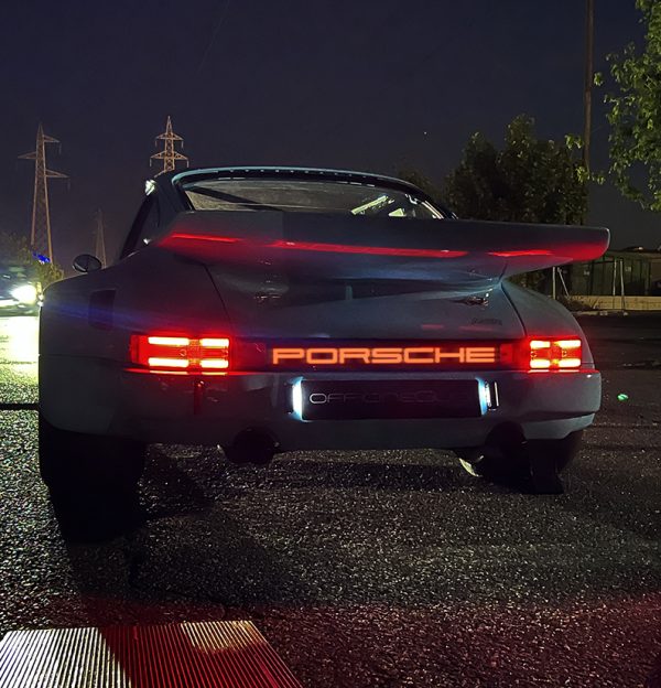 LIGHT BAR PORSCHE LETTERING