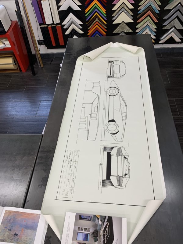 1972 Lamborghini Countach Blueprint - Image 3